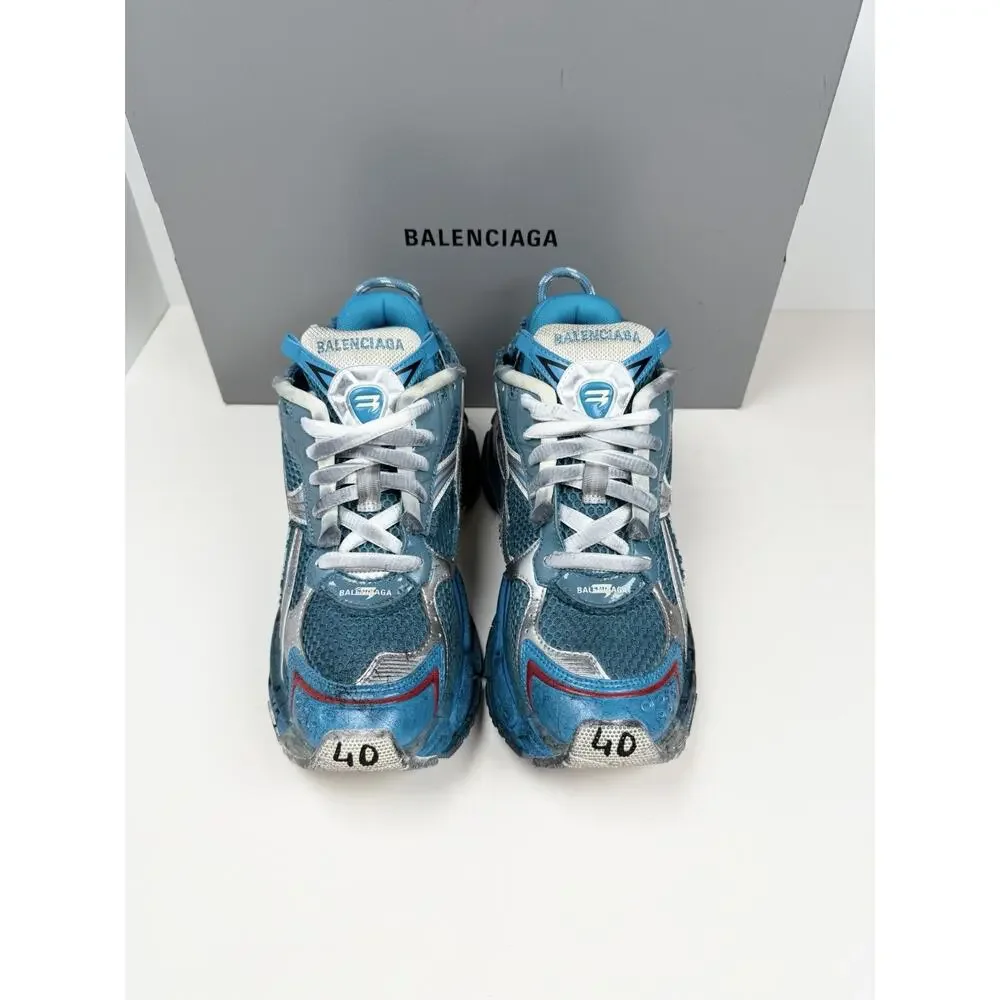 Size 40EU/7US - Balenciaga Runner Marathon Blue Unreleased💙 NEW/RETAIL $1.4K! - Picture 3 of 11